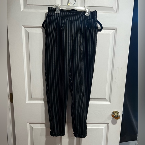 Pants - Black pin striped pants